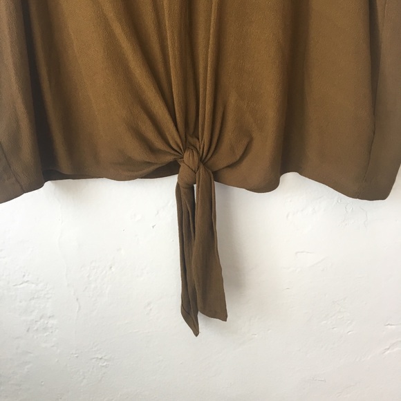 Madewell button back tie front top M - Picture 5 of 6